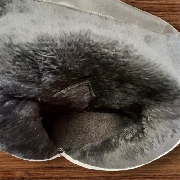 Platform High Heel Boots White Pink Hearts Side-Zip Calf Lenght Women Size 8.5 - Picture 12 of 16